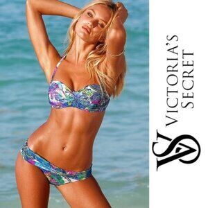 Victoria's Secret | Paisley High Waist Foldover Bikini Bottoms | Size Medium